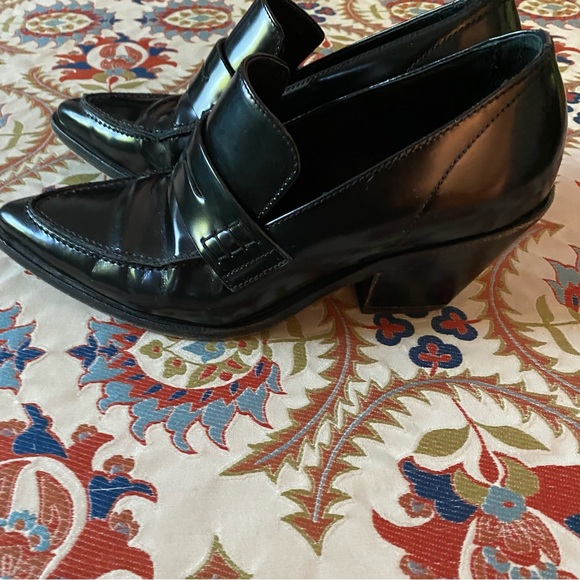 All Saints Leather low heel pointed toe loafers - Picture 5 of 5